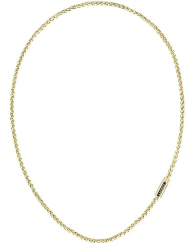 Lacoste Spelt Chain Necklace - Metallic