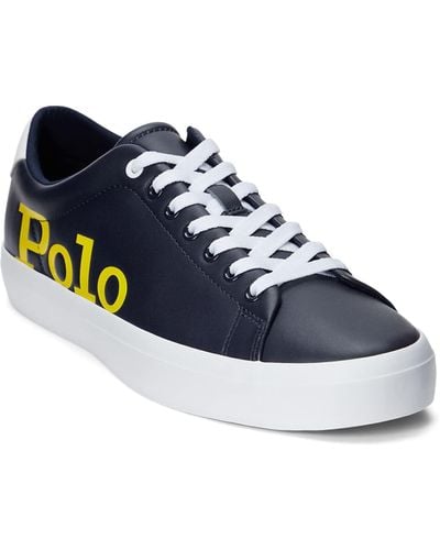 Polo Ralph Lauren Men's Longwood Leather Lace-up Sneakers - Blue