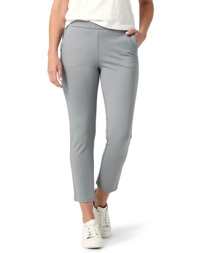 Lee Jeans Ultra Lux Mid Rise Slim Fit Ankle Pant - Gray
