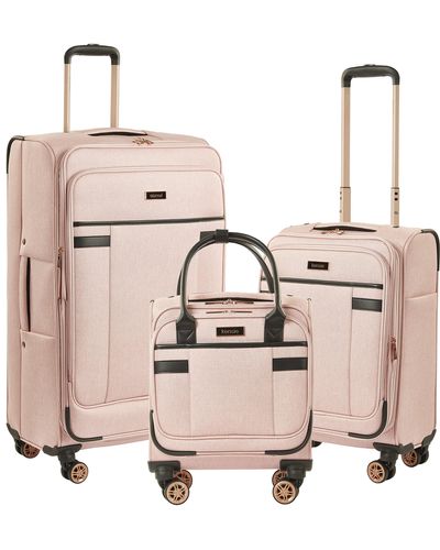 Kensie Hudson Softside Spinner Luggage - Pink