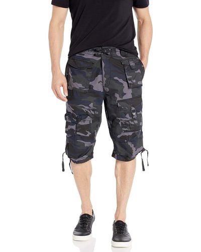 Sean John Big & Tall 15" Classic Flight Cargo Shorts - Multicolor