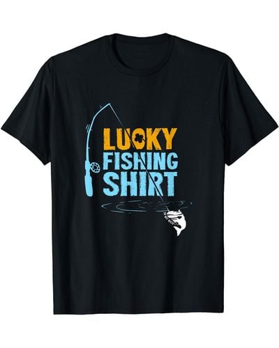Lucky Brand Lucky Fishing Shirt For A Fisherman T-shirt - Black