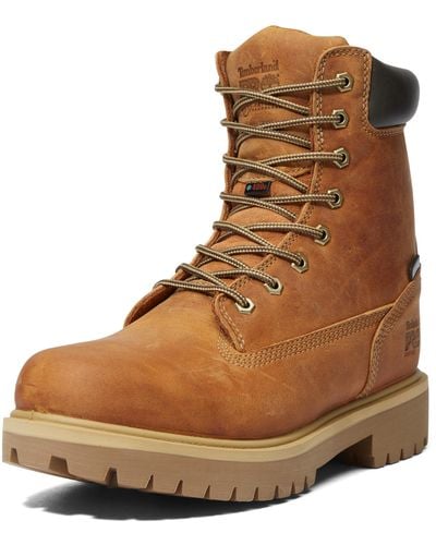 Timberland Direct Attach 8 Inch Soft Toe Insulated Waterproof Industrial Work Boot - Brown