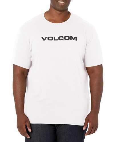 Volcom Mens Crisp Euro Short Sleeve Tee T Shirt - White