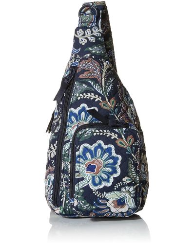 Vera Bradley Cotton Mini Sling Backpack - Blue