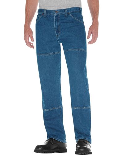Dickies Mens Relaxed Fit Workhorse Jeans - Blue