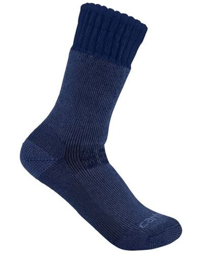 Carhartt Heavyweight Synthetic-wool Blend Boot Sock - Blue