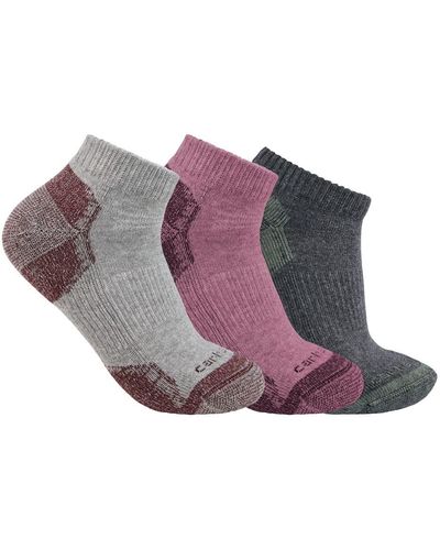 Carhartt Midweight Cotton Blend Sock 3 Pack - Multicolor