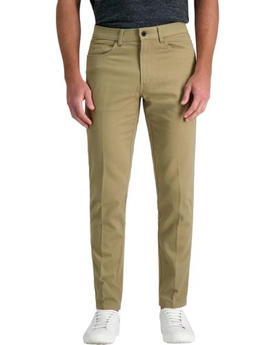 Kenneth Cole Flex Waist Slim Fit 5 Pocket Casual Pant-regular And Big And Tall - Green