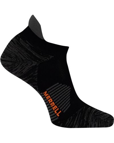 Merrell Trail Running Cushioned Socks-1 Pair Pack- Anti-slip Heel & Arch Compression - Black