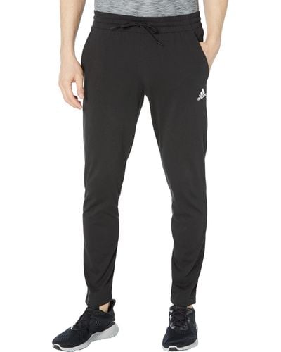 adidas Essentials Single Jersey Tapered Open Hem Pants Black Xx-large