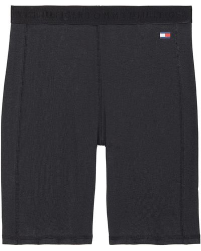 Tommy Hilfiger Adaptive Bike Shorts With Pull Up Loops - Blue