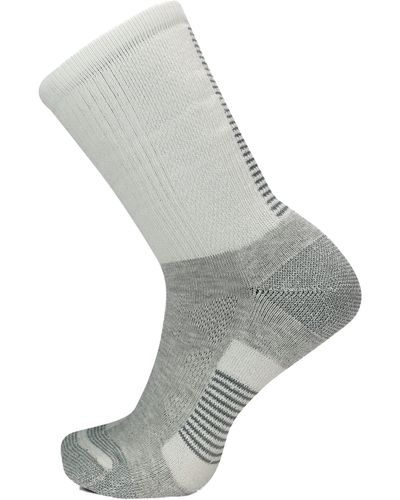 Merrell Men's And -women's Moab Speed Lightweight Hiking Crew Socks-1 Pair- Sustainable Coolmax Ecomade - Gray