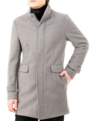 DKNY Regular Modern Fit Coat - Gray