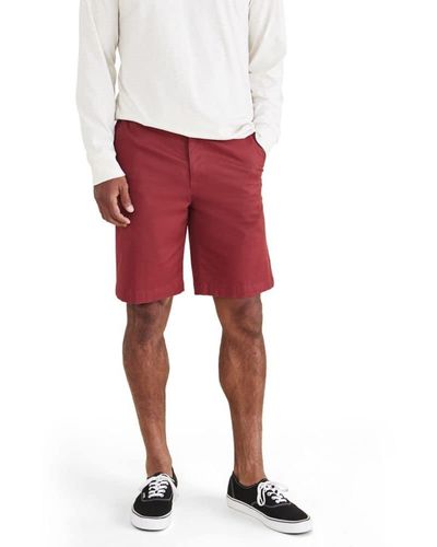 Dockers Ultimate Straight Fit Supreme Flex Shorts - Red