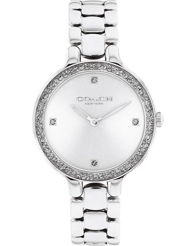 COACH Chelsea Watch | Stainless Steel Brilliance | Elegant And Classic Timepiece For Everday Wear And Special Occasions - White
