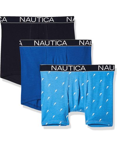 Underwear & Boxers  Nautica Mens Classic Boxer Briefs, 3-Pack Navy ⋆  Giardiniegiardinetti