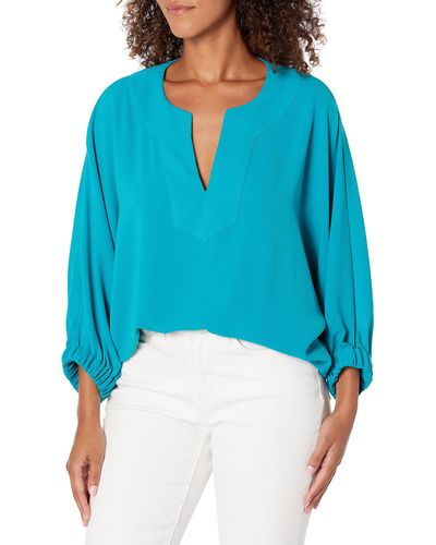 Trina Turk Relaxed Blouse - Blue