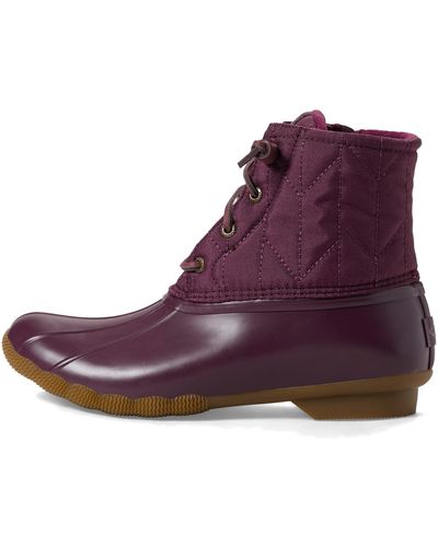 Burgundy sperry cheap boots