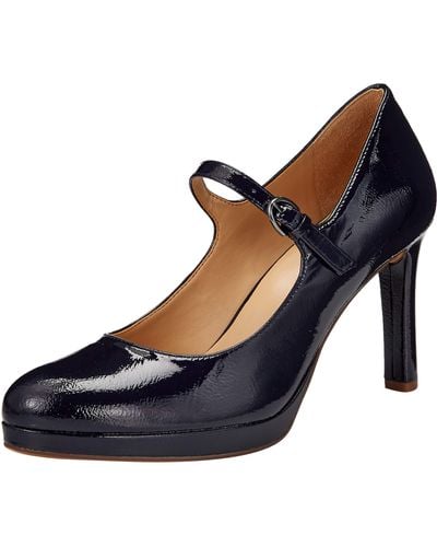 Naturalizer S Talissa Mary Jane Pumps,french Navy Patent Leather,7 Narrow - Blue
