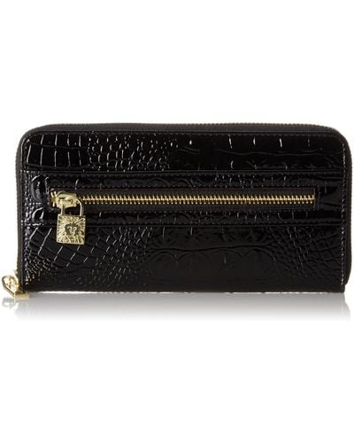Anne Klein Retslg Zip Wallet,black,one Size