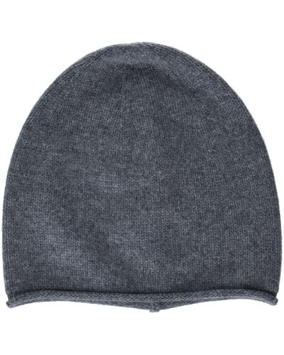Vince S Boiled Cashmere Rolled Edge Beanie,med Heather Grey,os - Gray