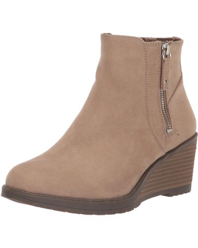 Dr. Scholls Dr. Scholl's S Chloe Ankle Bootie Taupe Fabric 8 W - Brown