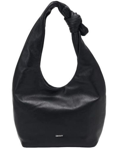 DKNY Soft Sophie Hobo Handbags - Black