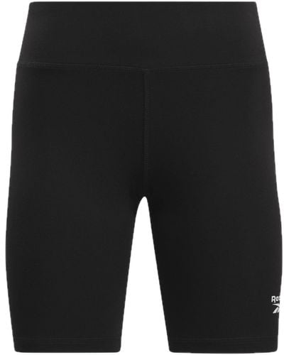 Reebok Identity Fitted Logo Legging Shorts - Black