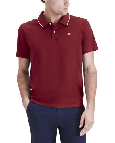 Dockers Size Short Sleeve Perfect Performance Polo - Red