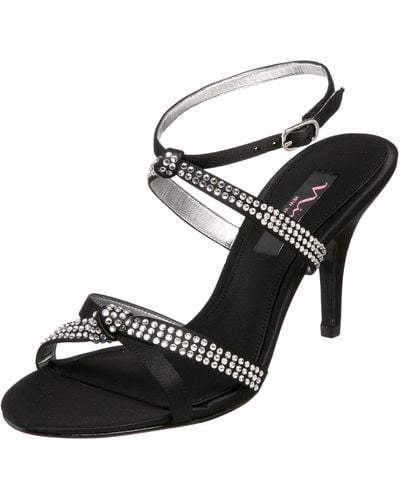 Nina Gencee Ankle-strap Sandal,black,7.5 M Us