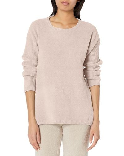 N Natori Aura-solid Sweater Length 27" - Natural