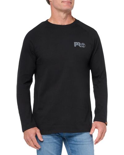 Timberland Core Refelctive Pro Logo Long-sleeve T-shirt - Black