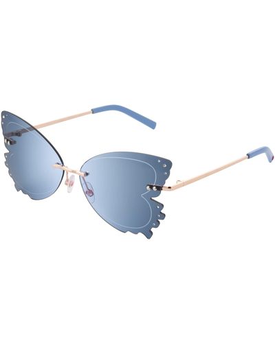 Betsey Johnson The Giver Butterfly Sunglasses - Blue