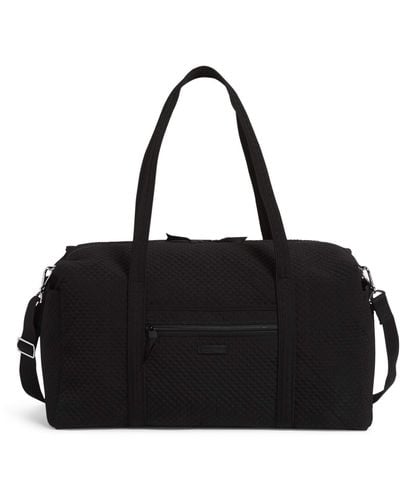 Vera Bradley Microfiber Large Travel Duffle Bag - Black