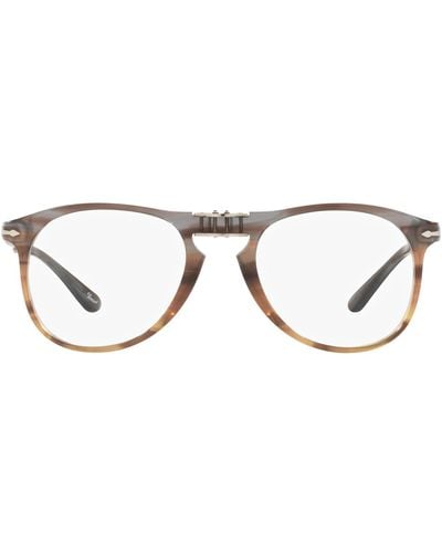 Persol Glasses Eyeglasses Presciption S S Sun Arrow Fashion Teardrop Prescription Eyewear Frames - Multicolor