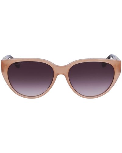 Lacoste L985s Oval Sunglasses - Purple