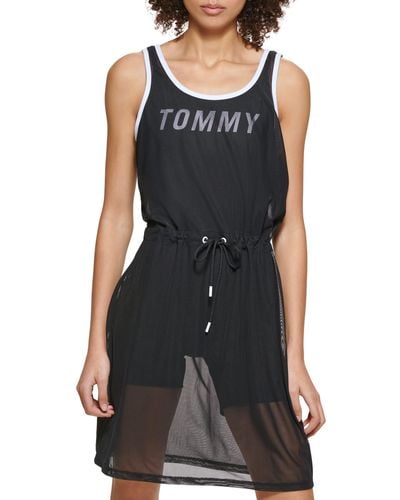 Tommy Hilfiger Performance Bodysuit T-shirt Dress - Black