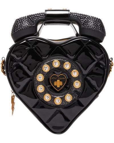 Betsey Johnson Phone Tag Crossbody - Black