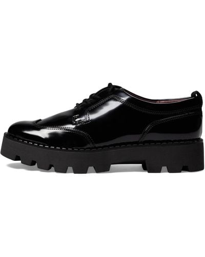 Franco Sarto S Balin Oxford Lace Up Loafers Black Gloss 9 M