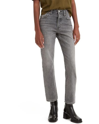 Levi's Premium 501 Crop Jeans, - Gray