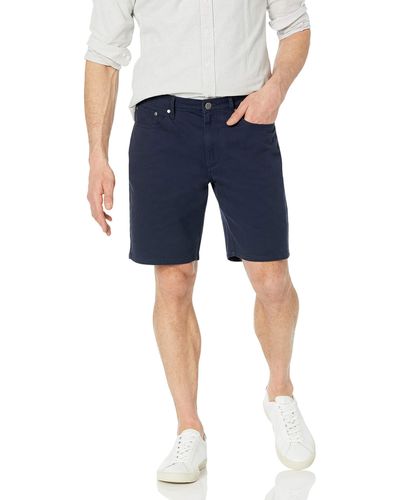 Amazon Essentials 5-Pocket-Stretch-Shorts mit geradem Schnitt - Blau