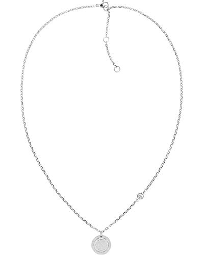 Tommy Hilfiger Jewelry Women's Pendant Necklace Stainless Steel - 2780698 - White