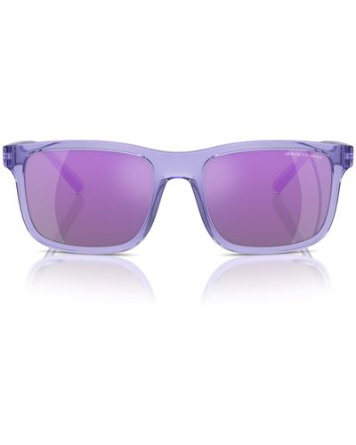 Emporio Armani A|x Armani Exchange Ax4145s Square Sunglasses - Purple
