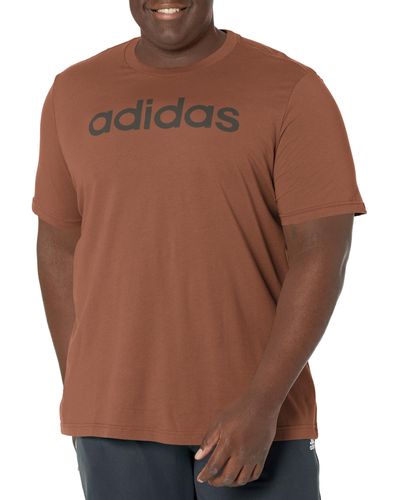 adidas Essentials Single Jersey Linear Embroidered Logo T