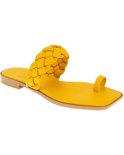 BCBGeneration Fashion Flat Sandal - Yellow