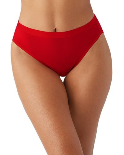 Wacoal Understated Cotton Hi-cut Brief Panty - Red