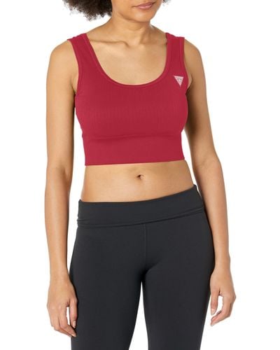 Guess Rib-seamless Active Bra - Red