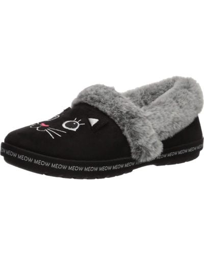 Skechers Bobs Too Cozy-meow Pyjama Slipper - Zwart
