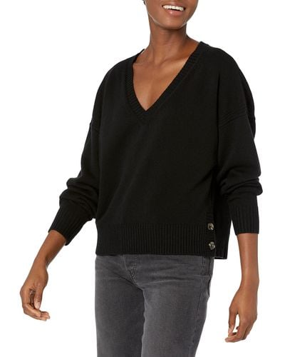 PAIGE Skye Batwinged Oversized Sweater - Black